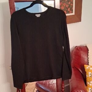 Ann Taylor Elegant Black Knit Top